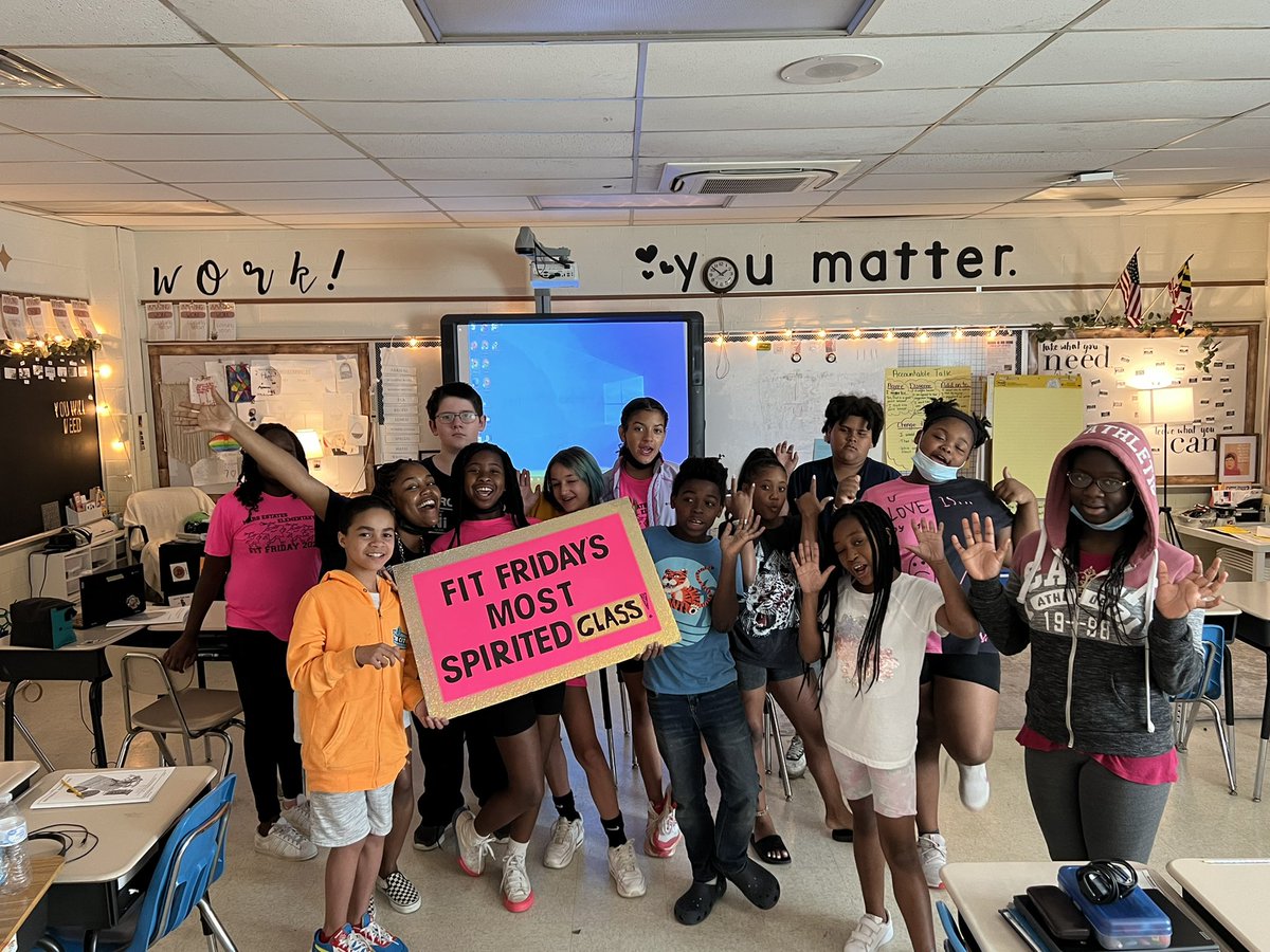 The most spirited class goes to <a href="/_msrichards/">Jocelyn Richards</a>! These fifth graders showed so much enthusiasm and encouragement during today’s Fit Friday Run! #marsstars