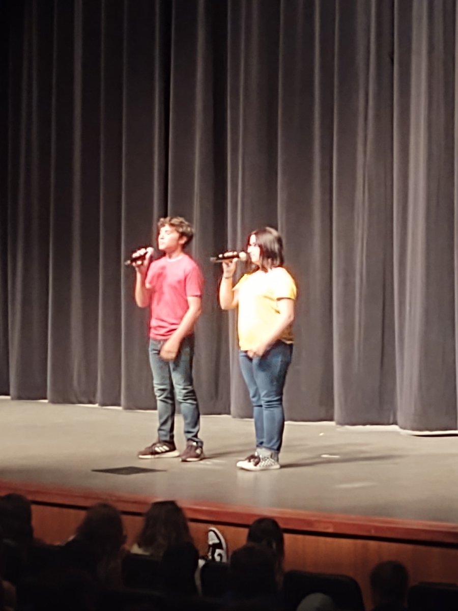 Thanks to Mrs. Blink and Mr. Boelkins for directing our 7/8 talent show!