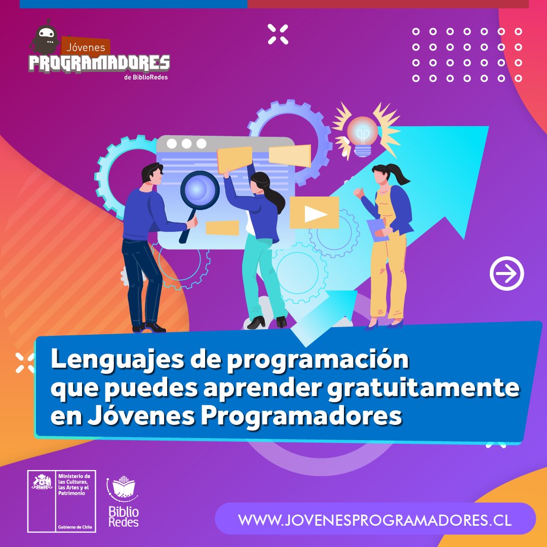 JProgramadores's tweet photo. Si te interesa aprender o refrescar tus conocimientos en #programación ¡Esta información es para ti! Súmate a la comunidad de Jóvenes Programadores. Iniciativa 100% gratuita,online y sin límite de edad👉https://t.co/ASxoNqPNju https://t.co/EMib8hDesY