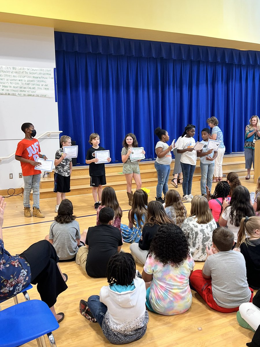 DouglassElemen1's tweet photo. Our kindergarten through 4th grade awards day was great! It was great to be able to celebrate our students in person! It’s always a great day to be an Eagle! @RCS_NC https://t.co/CFj3Etfcc2