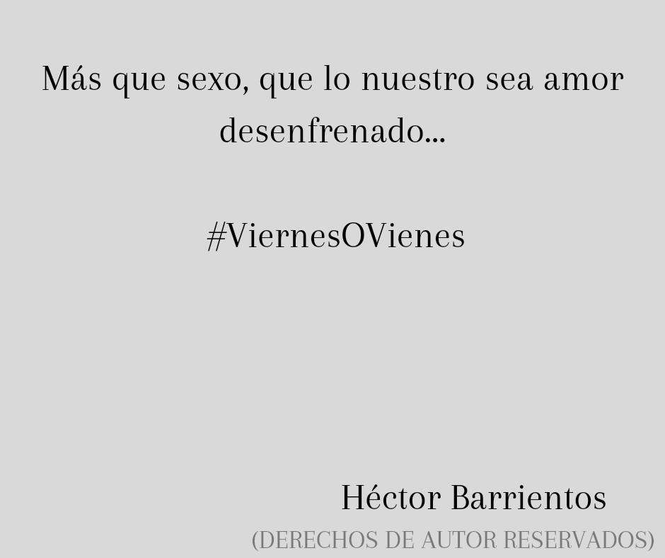 HektorBarr's tweet photo. Más que sexo, que lo nuestro sea amor desenfrenado...
#ViernesOVienes https://t.co/5POOfMXBEw