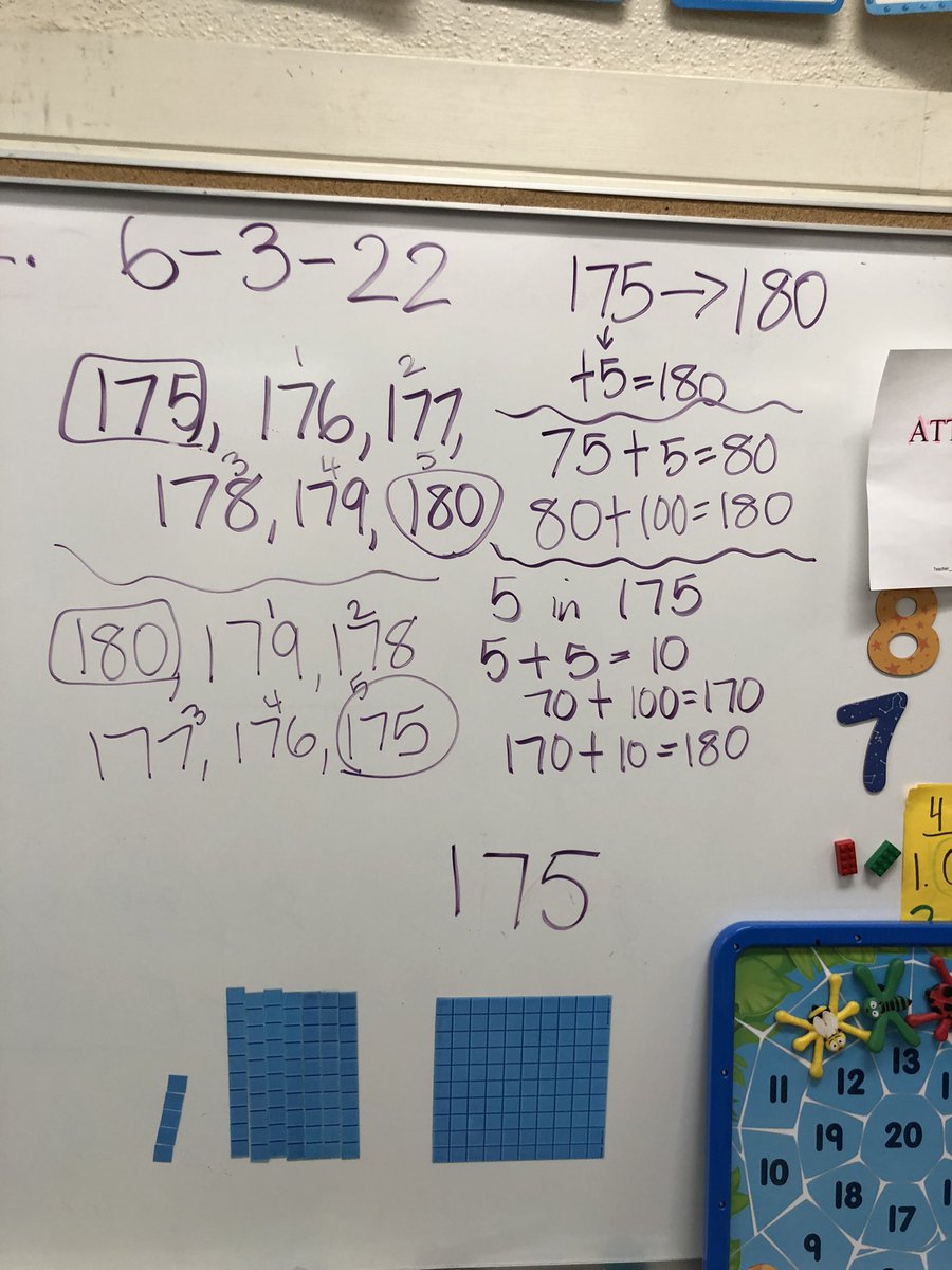 In k/1 today…we discussed how to prove knowing there are 5 days left in school. #cgimath @LisaPizzuto