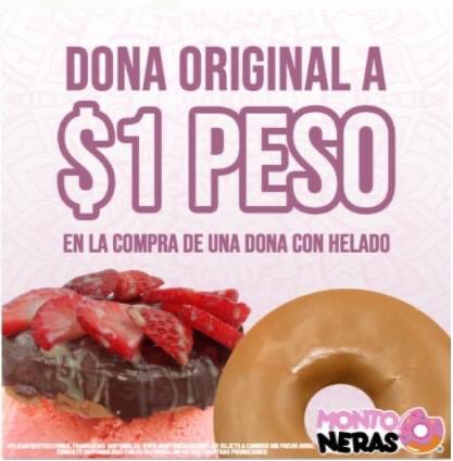 Montoneras_MM's tweet photo. Viernes 3 de Junio !!! Día Mundial de la Dona! Y para celebrar este día en la compra de una dona con helado, llevate  a solo $1 peso una dona Original! Celebra con nosotros en #montonerasdonasmetepecmagico, te esperamos en Avenida Estado de México #156, Metepec, Estado de México https://t.co/eFDPWGDo7p