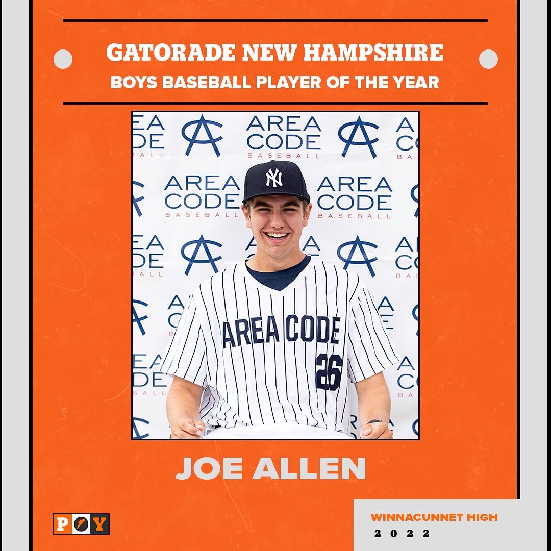 Area Code Baseball on Twitter "Representing NH Congratulations to AC