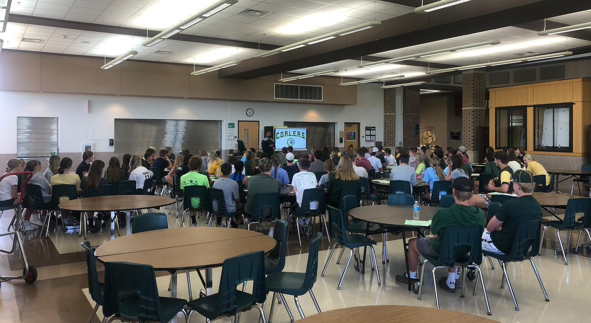 Great turnout at our Coalers with Character summer kick-off meeting today...over 90 student-athletes looking to improve their leadership skills!