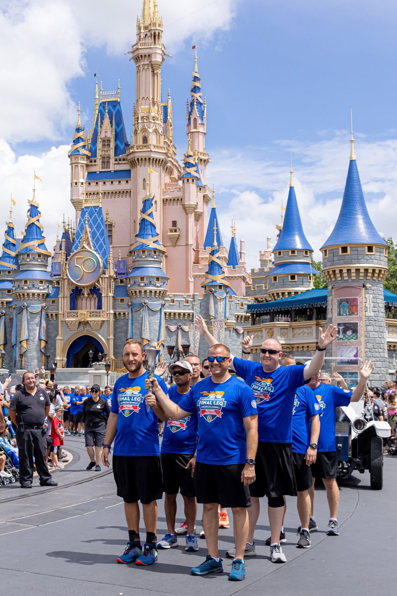 2026USAGames's tweet photo. Earlier today the Flame of Hope arrived at the Happiest Place on Earth 😍

Thank you to @LETRforSO for making sure it arrived in style! https://t.co/UI1CBep4al