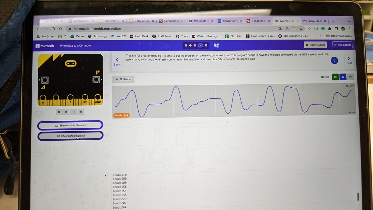 BoulderMai's tweet photo. Thank you @bush_jeff @CodeCraftCr8 and Jay for a wonderful session regarding data collection with the @microbit_edu. @RockCSCO #RockCS22 https://t.co/VCLacgYkrx
