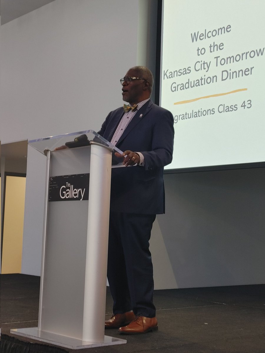 Congratulations to KCT Class 43! <a href="/MayorSlyJames/">Sly James (Former Mayor)</a> "system-thinking recognizes we are tied together. Together, we accomplish amazing things."