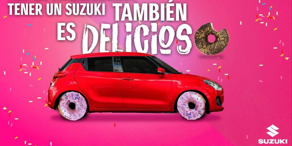 Suzuki_Mex's tweet photo. Una vida de diversión y cosas ricas te esperan cuando adquieres un SUZUKI 🍩🍩🍩

#DíaDeLaDona https://t.co/FlgkjevKpS