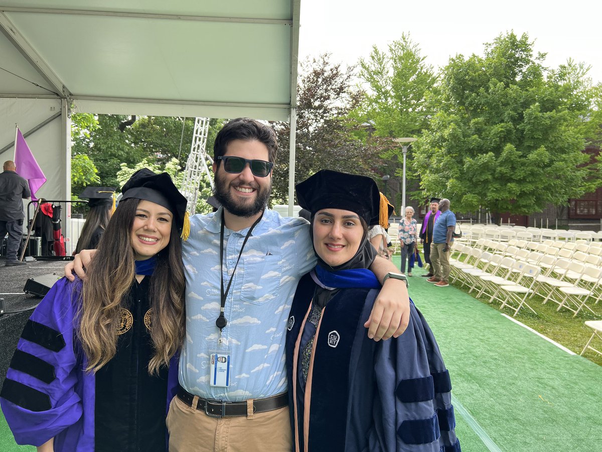 Congratulations to Dr. Gözde Ünal &amp; Dr. Zeinab Esmaeilpour for graduating from <a href="/CityCollegeNY/">City College of NY</a> with your PhDs today! It’s been a pleasure working with you in <a href="/MaromBikson/">Marom Bikson</a>’s <a href="/NeuralEngrLab/">CCNY Neural Engineering Lab</a> and I can’t wait to see the great things you’ll do in life!👩‍🎓🎉<a href="/gozdeunalphd/">Gözde Ünal, PhD</a> <a href="/esmaeilpour_znb/">Zeinab Esmaeilpour</a>