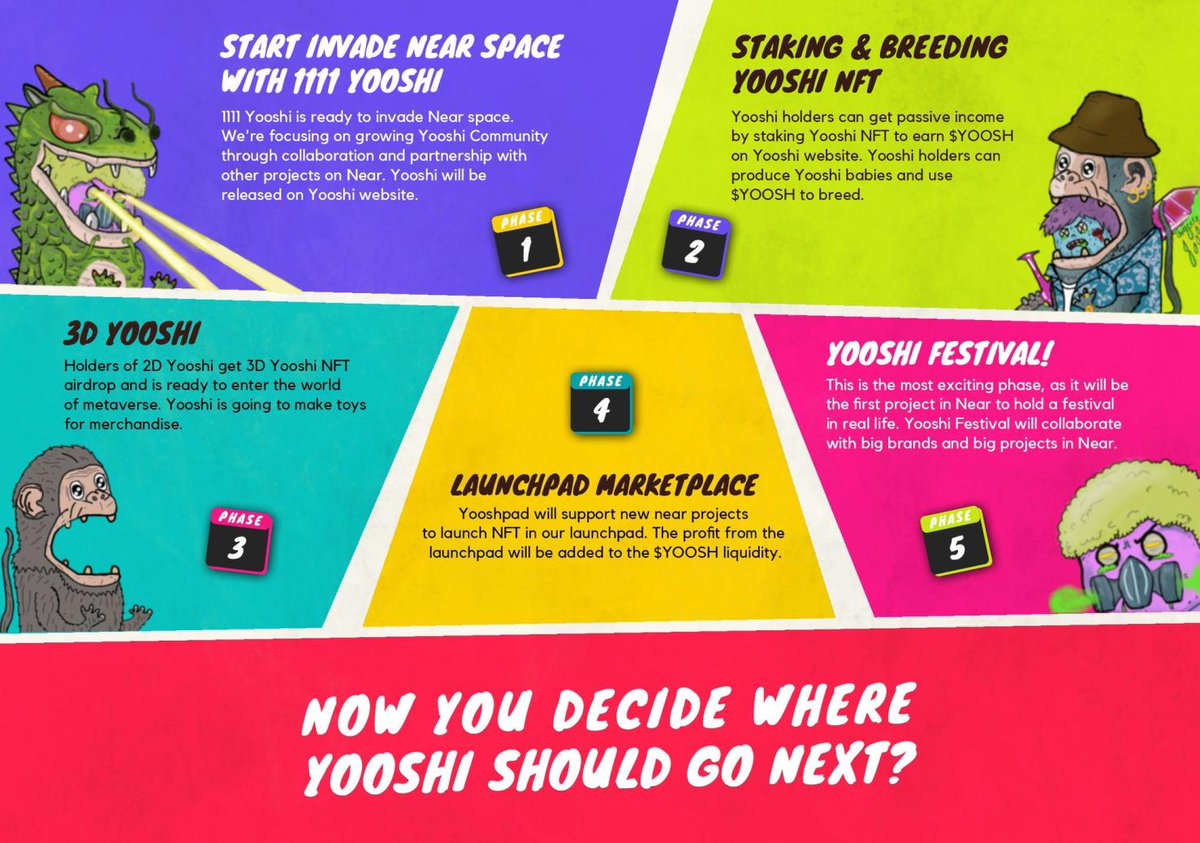 💥WL GIVEAWAY💥

This one is for <a href="/YooshiNFT/">Yooshi NFT</a> 

🏆3 WL spots

To enter:
✅❤️+RT
✅Follow <a href="/NEARnftEmpire/">NEAR NFT Empire ⭕️ YouTube Channel</a> + <a href="/BoredGirlsAC/">Bored Girlfriends Antisocial Club 🟣 SOLD OUT#1-45</a> + <a href="/YooshiNFT/">Yooshi NFT</a> 
✅Tag 3 frens
 
⏰48h

#NEARnft #nearNFTs