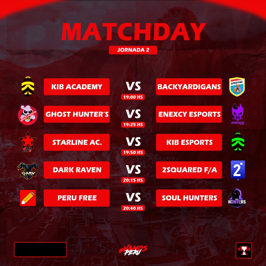 #MatchDay • Jornada 2

¡Continuamos con la competencia! 😼

Con un aroma a fin de semana, se aproxima la segunda fecha de BLP.

Desde las 19:00hs 🇵🇪, nuestros guerreros tendrán que luchar con todo para conseguir sus primeros o segundos 3 puntos. 🔥

¡Qué gran noche se viene!