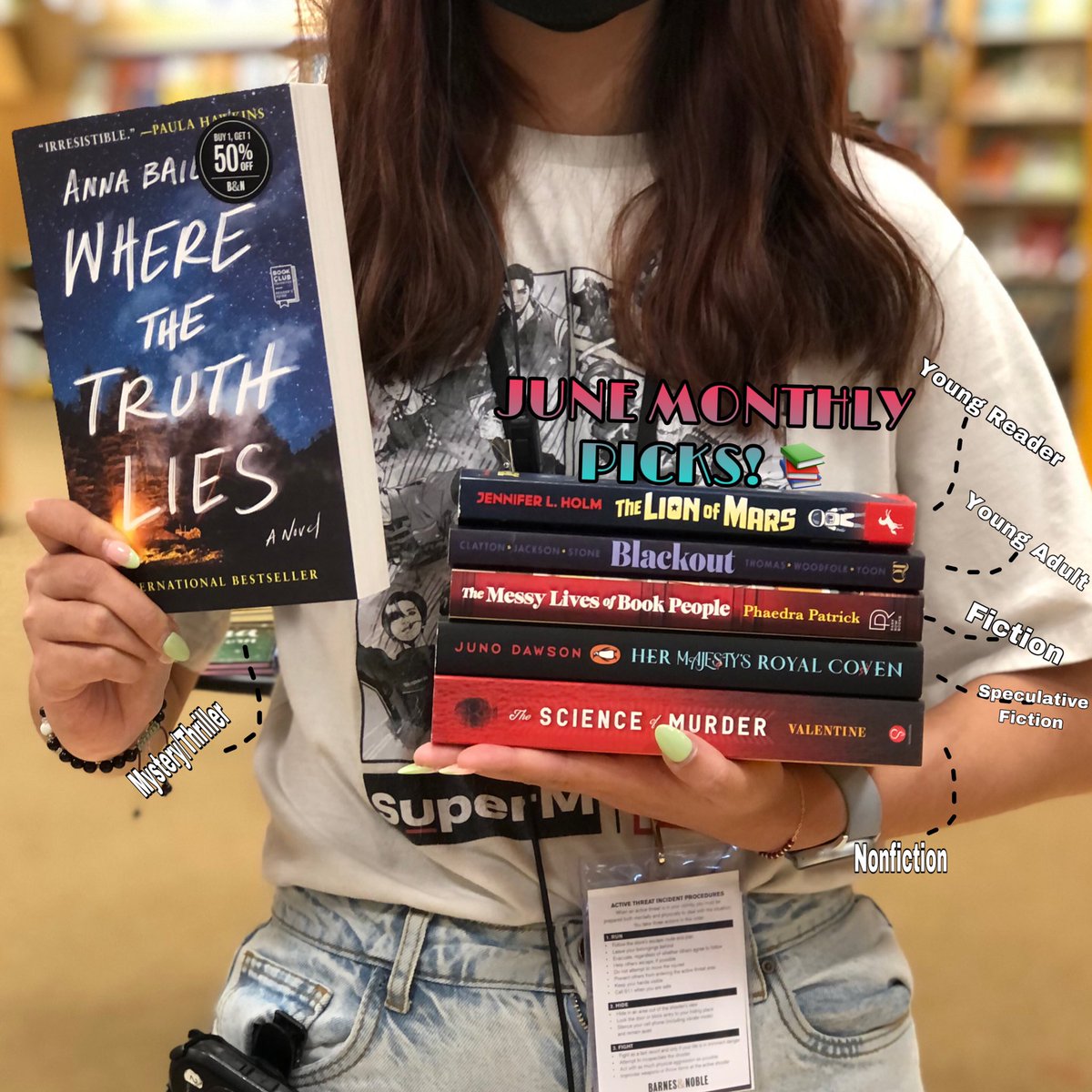 Our New Monthly Picks have arrived! We have a great selection for you this month! There’s something for everyone. So make a pit stop and grab yourself a copy(or two).
#monthlypick #bn #bookstores #newpost #youngreaders #fiction #yabooks #readersofinstagram #booktok #bookshelf