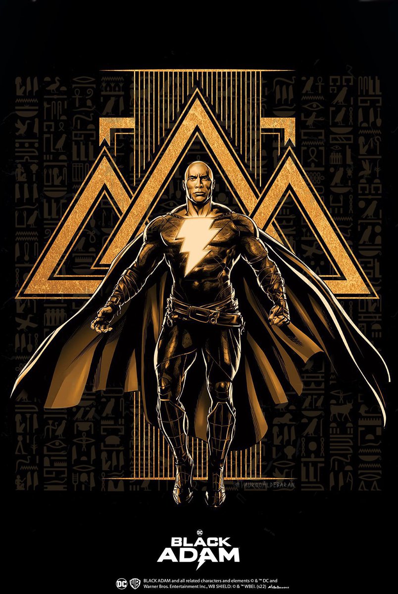 TheRock's tweet photo. JUNE 8th.
Our world premiere trailer of #BlackAdam⚡️ and the long awaited introduction of DC’s JSA. 
Justice Society of America. 
#Hawkman 
#DrFate
#Cyclone 
#AtomSmasher 
#JSA 
The hierarchy of power in the DC Universe will change. 
#ManInBlack https://t.co/ok0c5R36wf