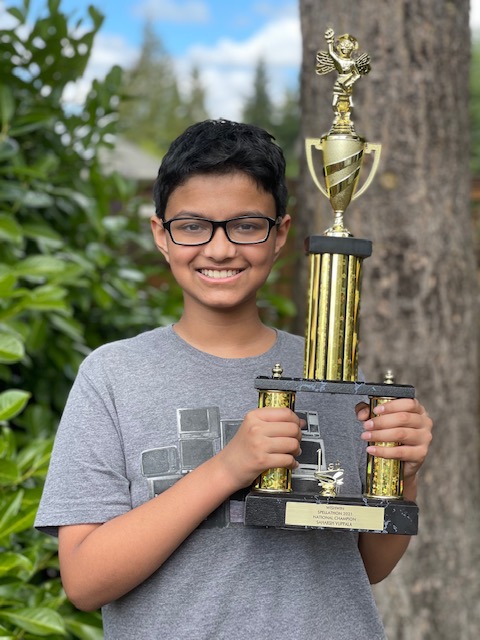 WishWin10's tweet photo. Congratulations to Saharsh Vuppala for finishing in 4th Place at the Scripps National Spelling Bee Championship.
Saharsh is WishWin's 2021 National Spellathon Champion.
#WishWin #Scripps #spellingbee #Spellathon #Mathathon #Harini #HariniLogan #Nationalchampion #Saharsh https://t.co/vj2vmnMooG