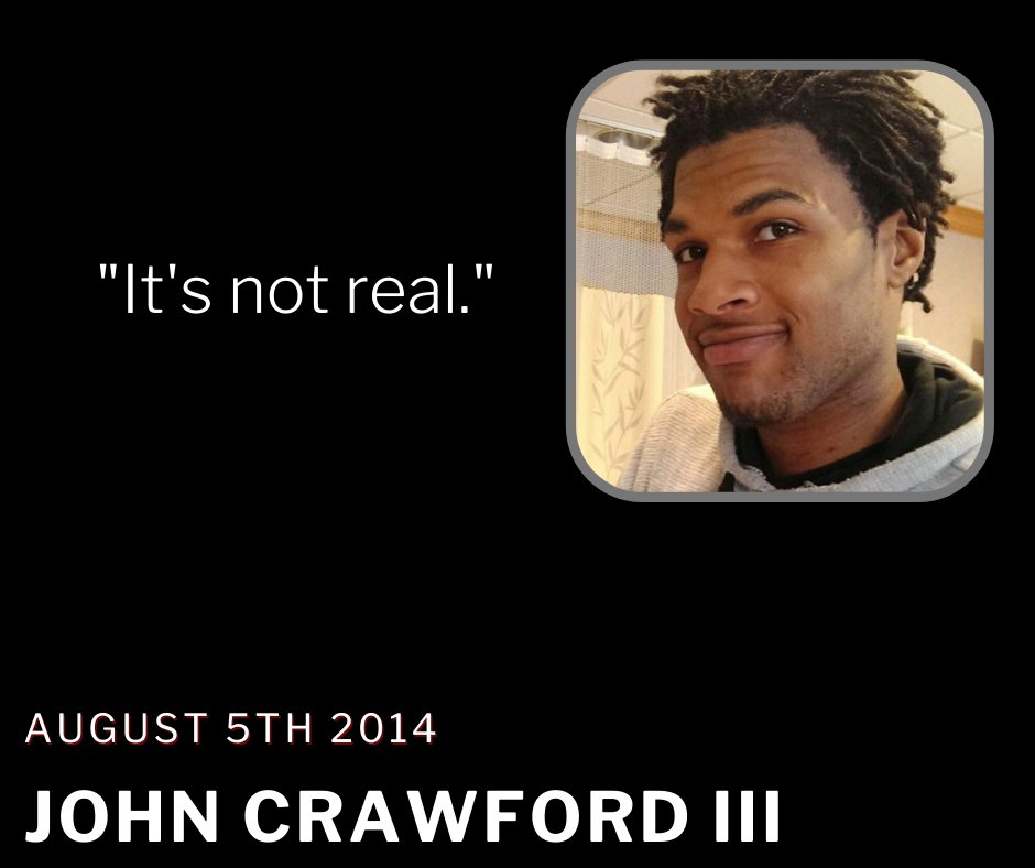 Learn about John Crawford III on our blog:
nhmasterchorale.org/post/john-craw… 
#nhmasterchorale #americawillbe #unarmedmen #thompson #singing #nharts #choralsinging #BLM #blm #SevenLastWords #sevenlastwords #SayTheirNames #saytheirname #saytheirstories