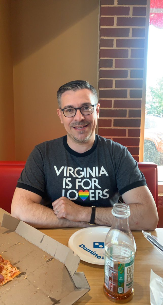 ladies and gentlemen: my gay dad in his pride shirt 🥰