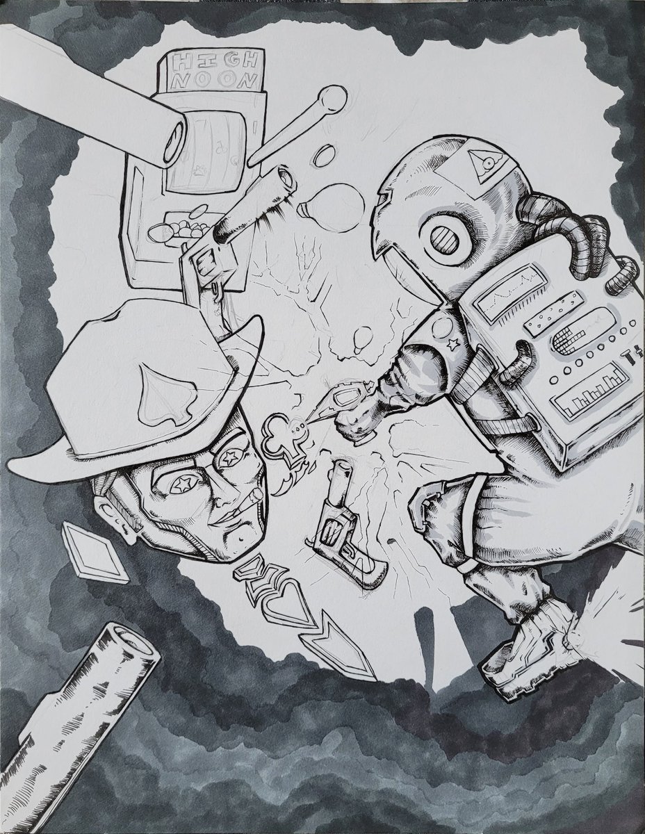 HookEyeStudio's tweet photo. Ok.. gotta finish this by sunday..woop #drawing #illustration https://t.co/AOyQa7MgoT