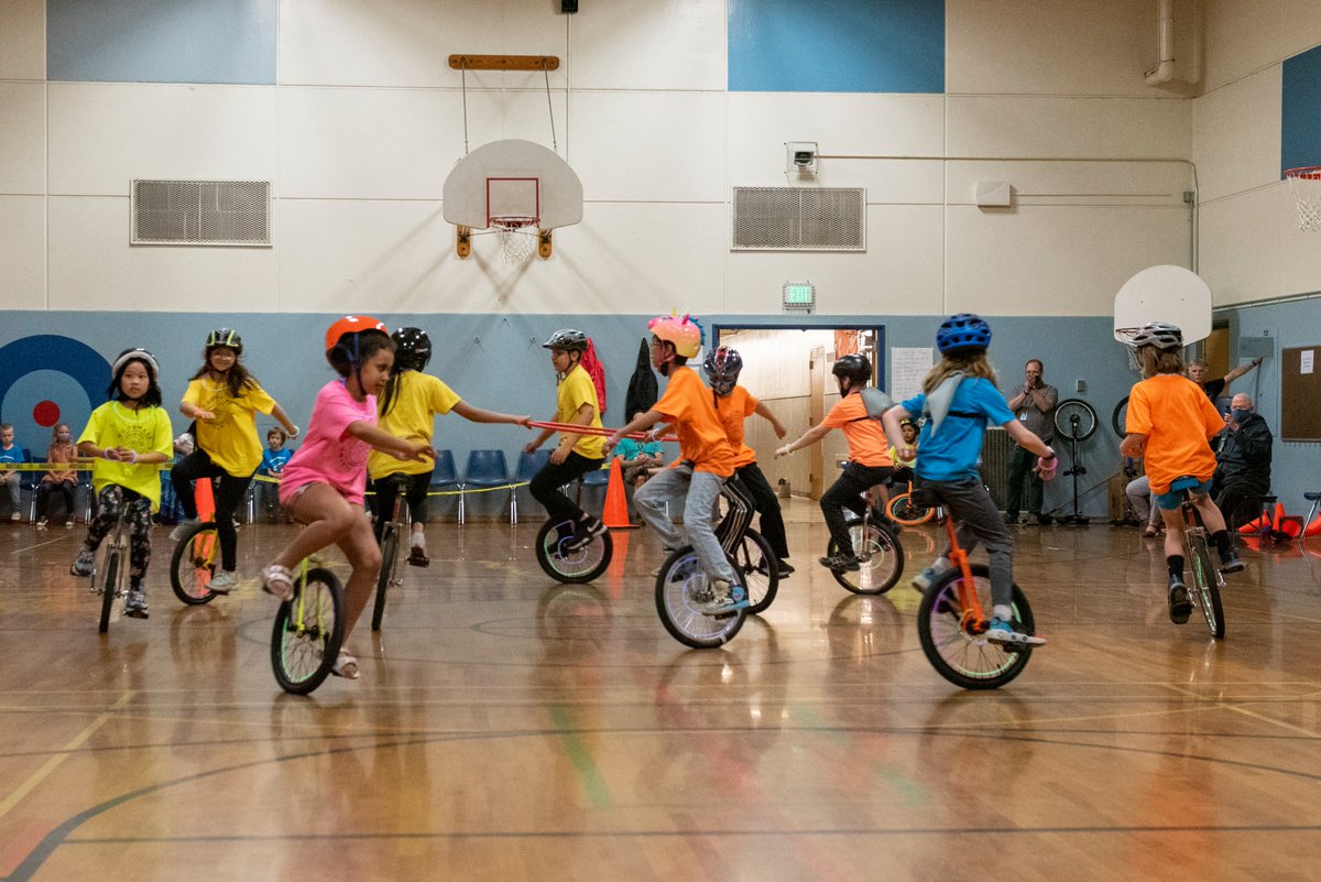 PPSConnect's tweet photo. Today our students at Woodmere have their Unicycle Assembly. 

The students demonstrated some impressive skills!

To see more photos of this fun event, visit: https://t.co/uSTfo80hih https://t.co/lGisf2qc2H