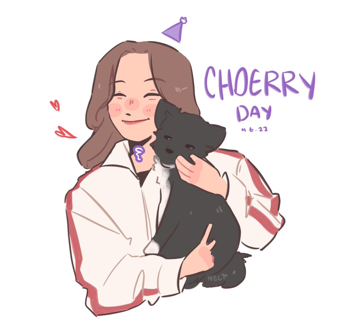 it’s choerry day!! 🍒 

 #0604_HBD_Choerry
#Happy_Choerry_Day
#loonafanart