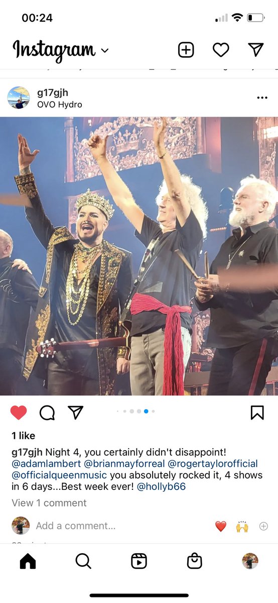 TootinandBeepin's tweet photo. @adamlambert @DrBrianMay My brother has seen 4 of your shows in 6 days, he loved every single second!! https://t.co/Ts62B2DyvL