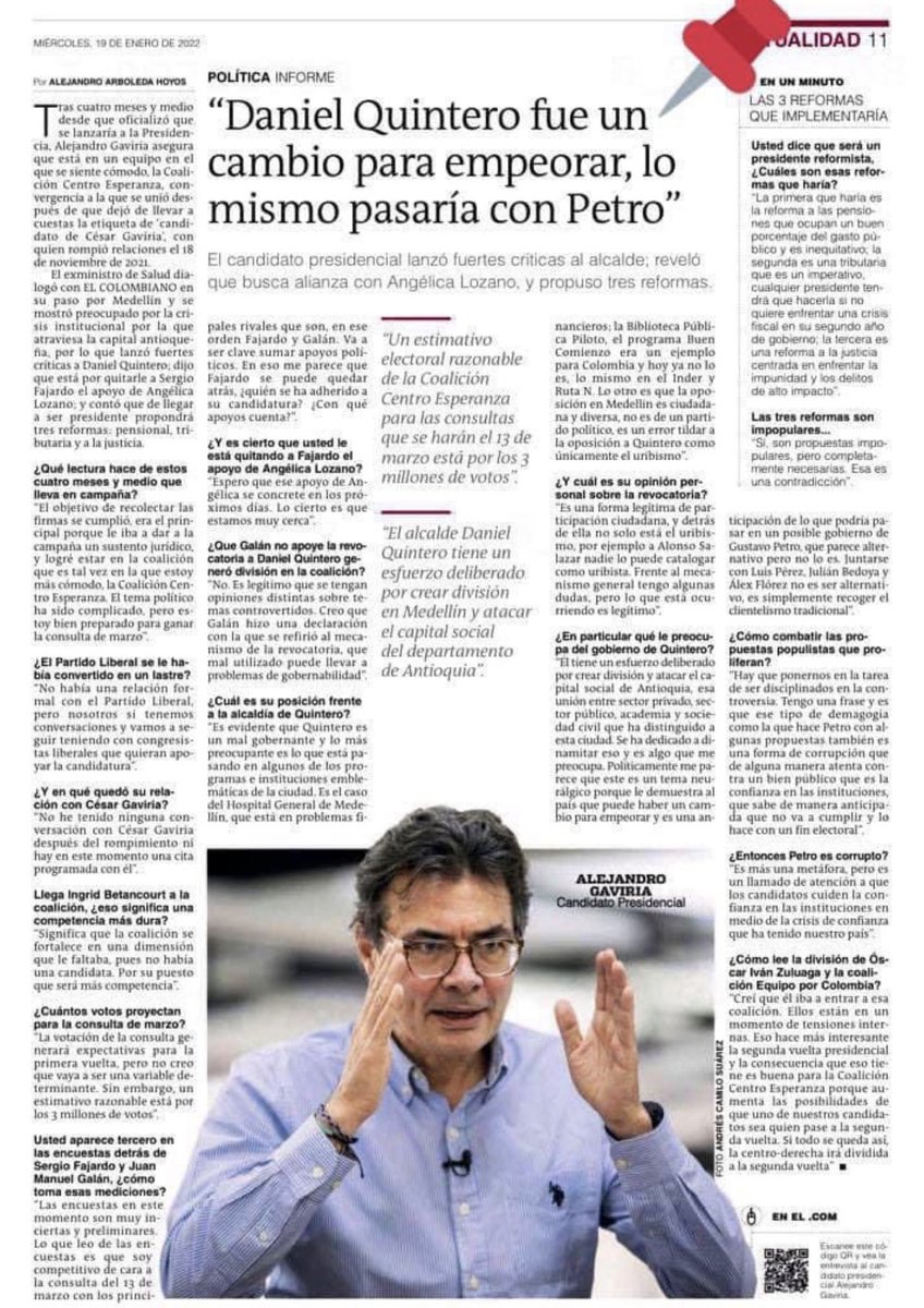 MiguelUribeT's tweet photo. Por que no votar por Petro de acuerdo a Alejandro Gaviria. https://t.co/Fwlwgqhy3D
