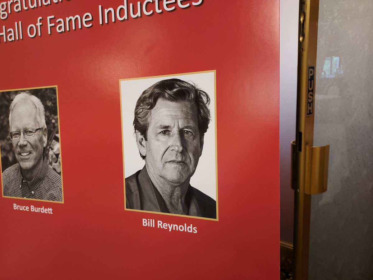 Honoring the real GOAT tonight -- Bill Reynolds. He's being inducted into the <a href="/RIPressAssn/">RI Press Association</a> Hall of Fame. 

There's a danger sometimes in meeting your idols. They can let you down or disappoint in some way. 

But not this guy. Not ever.