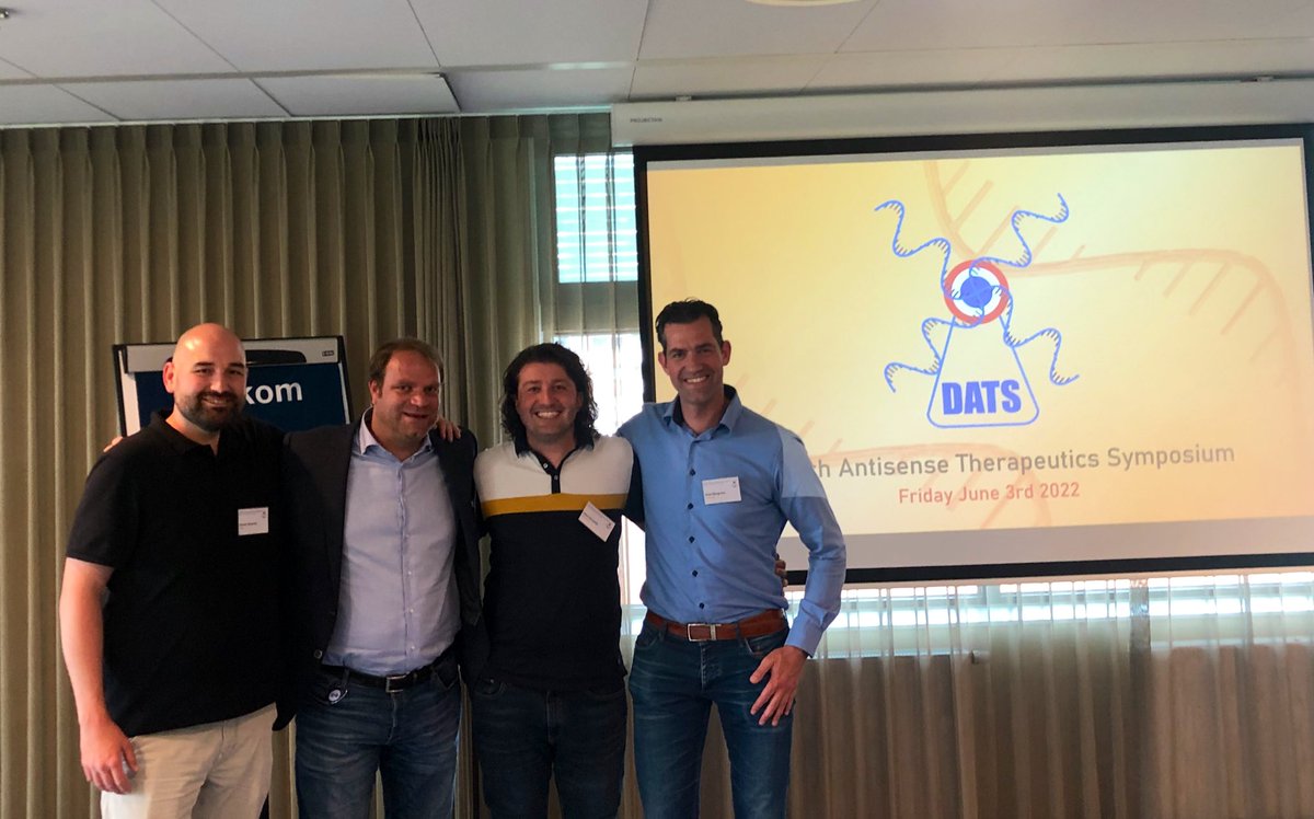 Alex Garanto (@jandritu) on Twitter photo The day was awesome, we saw each other after some time and established the first Dutch network on antisense technology. Thanks to these guys to make it possible! It has been a pleasure to build this (2-y) project with you guys! <a href="/AtzeBergsma/">Atze Bergsma</a> <a href="/JeroenBremer/">Jeroen Bremer</a> <a href="/BuijsenRonald/">Ronald Buijsen</a> The day was awesome, we saw each other after some time and established the first Dutch network on antisense technology. Thanks to these guys to make it possible! It has been a pleasure to build this (2-y) project with you guys! <a href="/AtzeBergsma/">Atze Bergsma</a> <a href="/JeroenBremer/">Jeroen Bremer</a> <a href="/BuijsenRonald/">Ronald Buijsen</a>