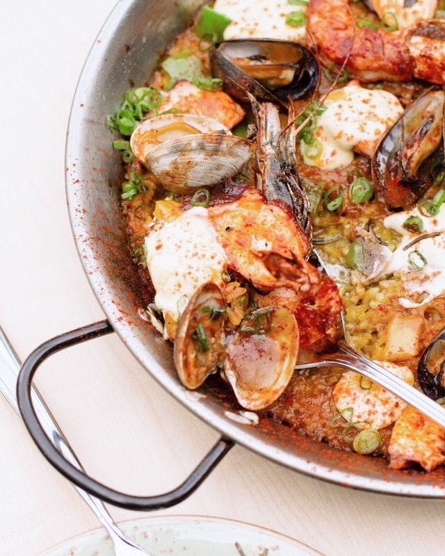 South Coast Plaza on X: The weekend is coming in hot and so is Vaca's  Paella de Mariscos 🥘🦐🔥😍    / X