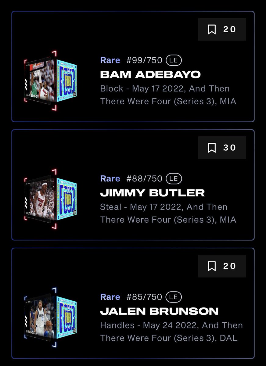 E_Mon94's tweet photo. First ever Rare set completed ☑️ Double digit serials only 🤩 #ATTW4 #NBATopShotThis @nbatopshot https://t.co/RDsKV2YGv2