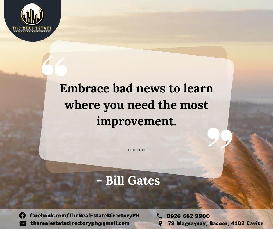 TREDph's tweet photo. Embrace those weaknesses and limitations and work on them such that they are honed into your strengths. That would be the best gift you can give yourself.
 
For more information about Real Estate, visit us at https://t.co/shg9AdFX3j
 
#TheRealEstateDirectoryPh
#quoteoftheday https://t.co/NaRVAGZ8KH