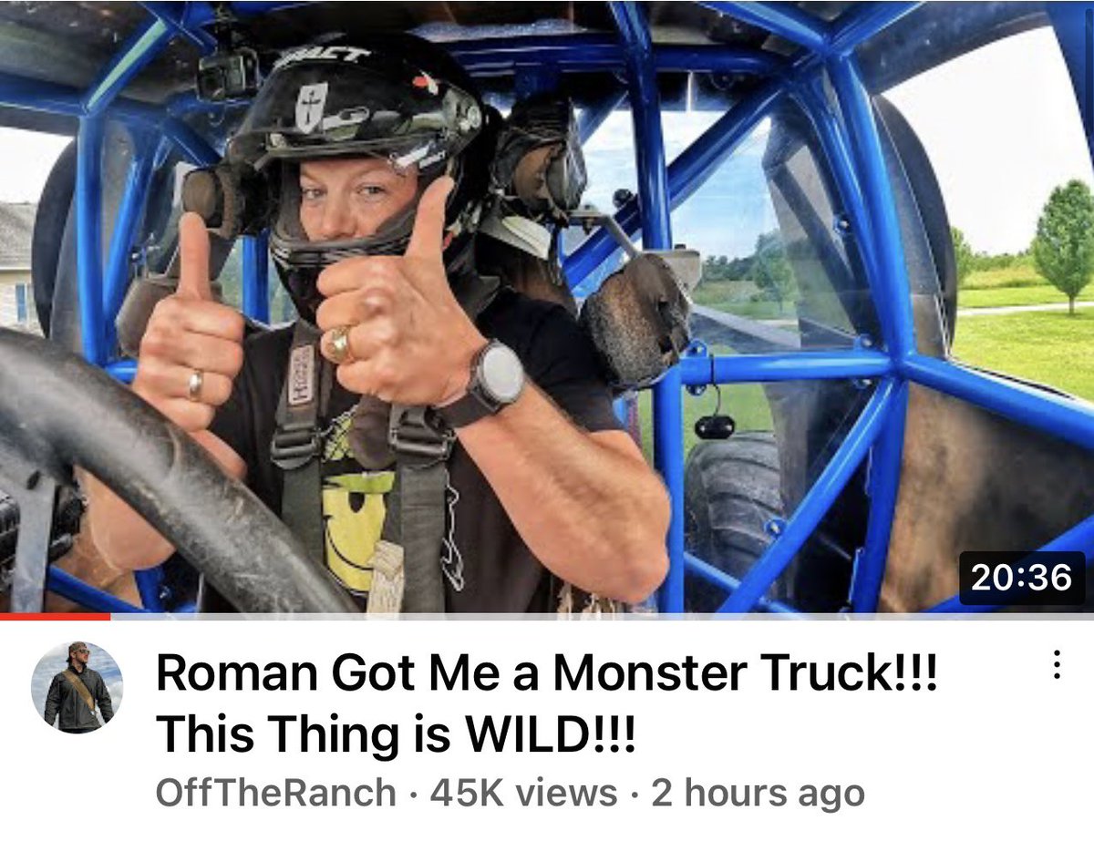 Overkill_EVO's tweet photo. Check out @drdemolitionmatt behind the wheel of Overkill Evolution on his OffTheRanch YouTube channel thanks to our buddy @romanatwood! #offtheranch #v2vids #mikevatersii #overkillevolution #alienation #monsterjam #smilemore #oneupoffroad #ftiperformance #overtimecnc #kamelot https://t.co/DnH8kIaAw1