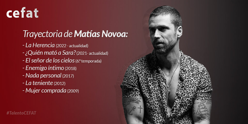 AztecaCEFAT's tweet photo. . @MatiNovoaB llegó a México desde 2007, egresado del CEFAT, es un actor que ha estado presente en grandes producciones a lo largo de su carrera.
¿Sabes en qué otras producciones estará próximamente?
#TalentoCEFAT https://t.co/0xMBHmxX9C