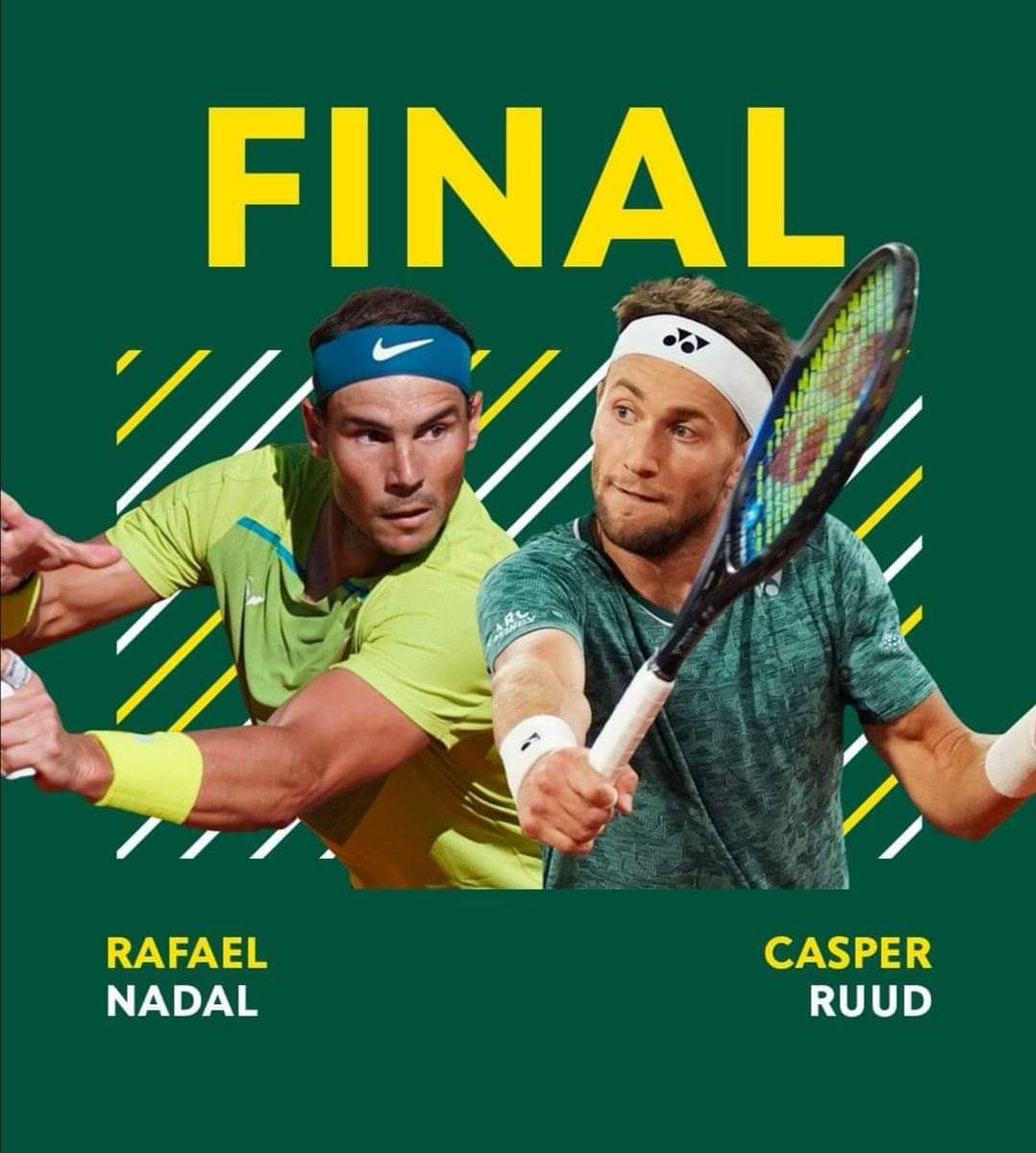 Supereal's tweet photo. May God give us the most beautiful finale. Rafael "The Goat" Nadal vs his apprentice Casper Ruud 🙏🏿😊🍀
#CasperRuud #Nadal #Tennis
#RafaelNadal #NadalRuud #FrenchOpen
#FRENCH_OPEN #RolandGarros #RolandGarros2022 #RolandGarrosNaESPN https://t.co/Pv4H5n84JX