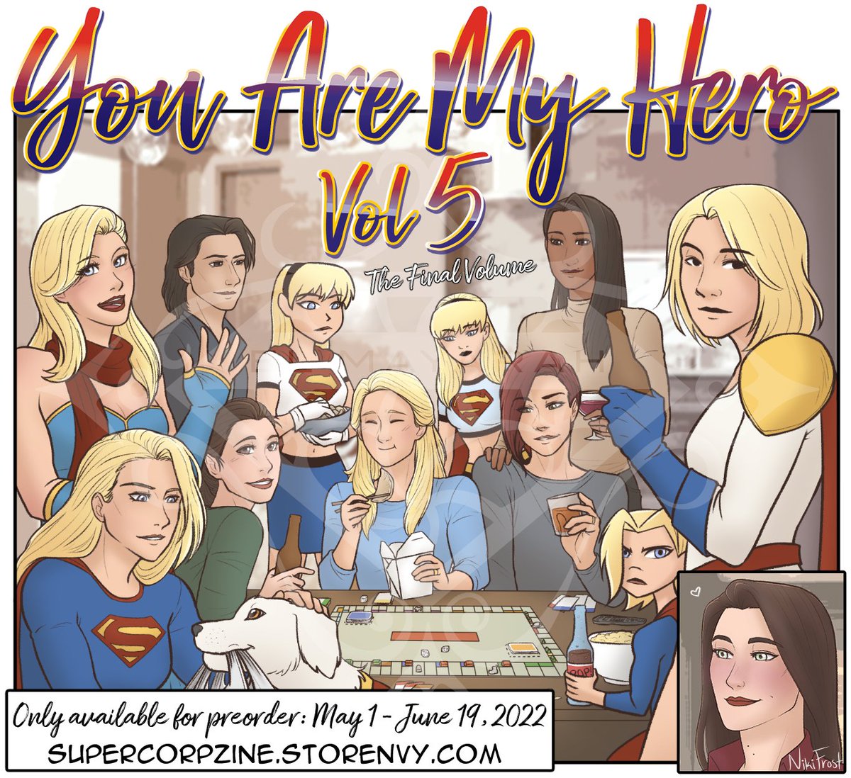 A teaser from my 6 page comic for this year's <a href="/supercorpzine/">Supercorpzine - Retired</a>. It's the final volume, so if you want to get your hands on a physical copy of the zine, make sure to preorder now at supercorpzine.storenvy.com! Proceeds go to charity. El Mayarah ❤️💙💛

#supercorp #lgbtq #fanzine