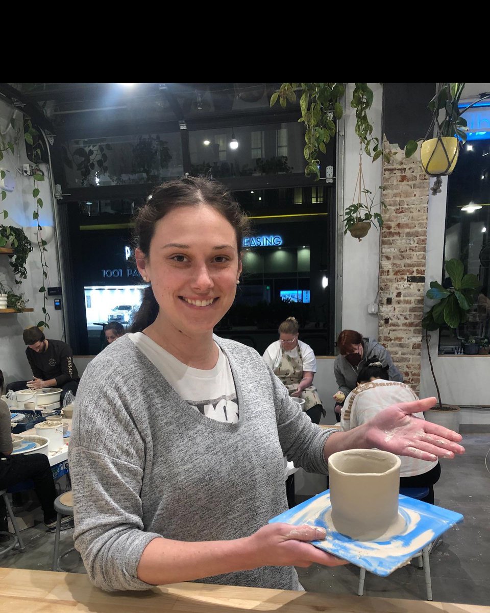 KaitlinEBrennan's tweet photo. My new life?? STARTS and STOPS at the potter’s wheel. Getting ready to send these hand-thrown, glazed pots (by moiiii) with some succulents in them to my first unsuspecting victims. No idea how I should package these for cross-country shipping…c’est la vie!!!! https://t.co/9HCFJTRZr8