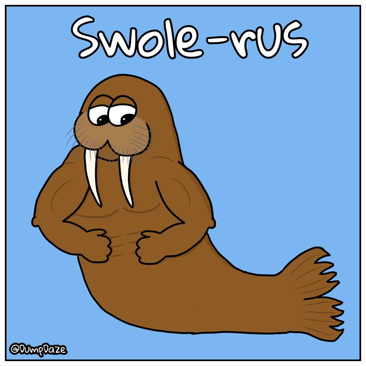 DumpDazeComics's tweet photo. He may be a swole-rus but is he a whole-rus? Physical fitness is only a part of becoming a complete person. You also need to focus on mindfull-rus. 
#dumpdaze #webcomics #funnymeme https://t.co/o4fR9ZO0TC