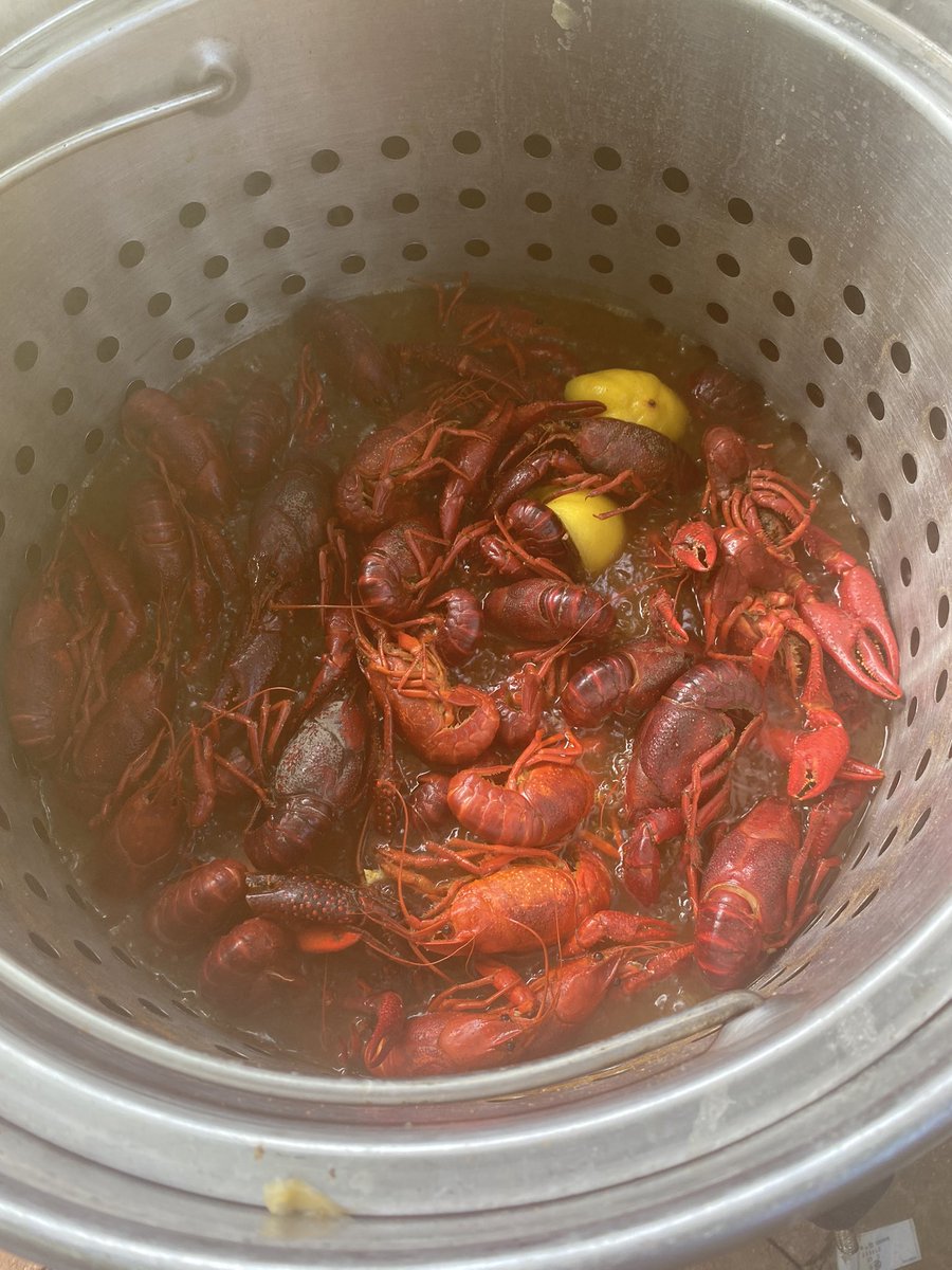 CoachBeauTrahan's tweet photo. Love hanging out with my guys❗️The crawfish didn’t stand a chance‼️🌀👑🏈🦞 #QBboil22 #SpinIt2WinIt #ScoreEarlyScoreOften #ReignCane #Salt https://t.co/WEnVdv2j5v