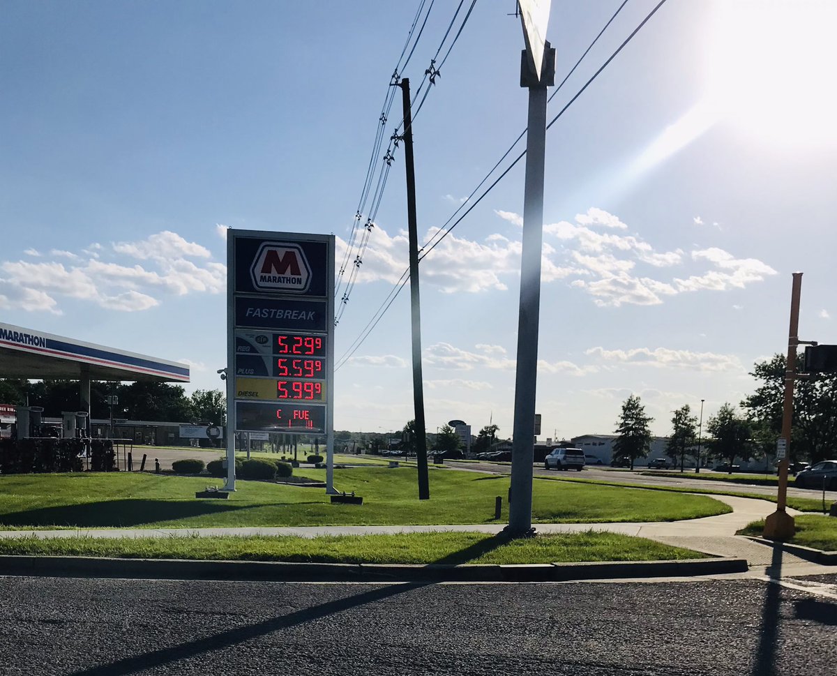 round_third's tweet photo. Even a beautiful sunny afternoon does make these gas prices any less painful. #BidenGasHike #PainAtThPump https://t.co/ZtOBUubDtB