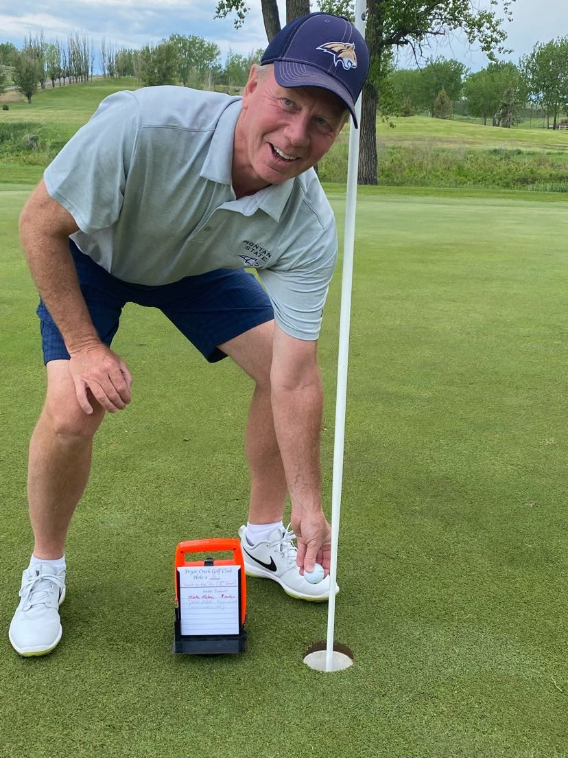 Father Dave with two hole in ones in this early golf season!