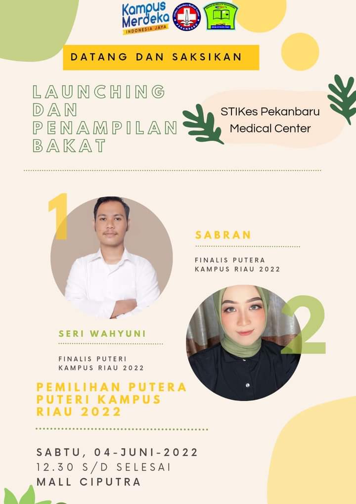 Info BroSis...
Datang dan Saksikan Launching dan Penampilan Bakat mahasiswa STIKes PMC
MALL SKA, 04 Juni 2022 pukul 12.30 WIB l
Mau kuliah asyik bestie..
⬇️
STIKes PMC ➡️ KAMPUS MILENIAL 
Untuk kuliah hubungi ini AJA 📲 +6282375781008
#stikespmc #rspmc #pmc #kampusmilenial