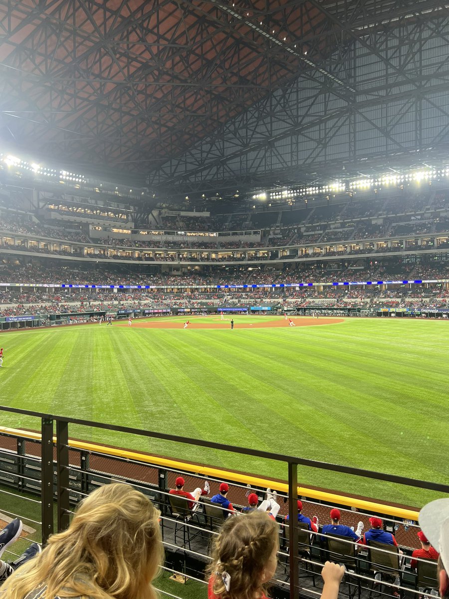 CoachLensing's tweet image. Happy anniversary to us! Weekend of Rangers baseball and good food is ahead!