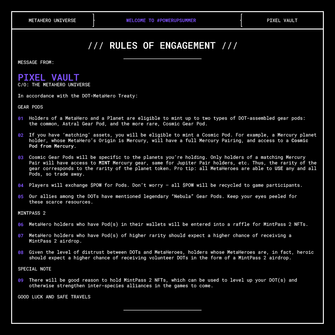 That was... odd. I guess we're sharing the rules for @MetaHero_ #POWerUpSummer right NOW!