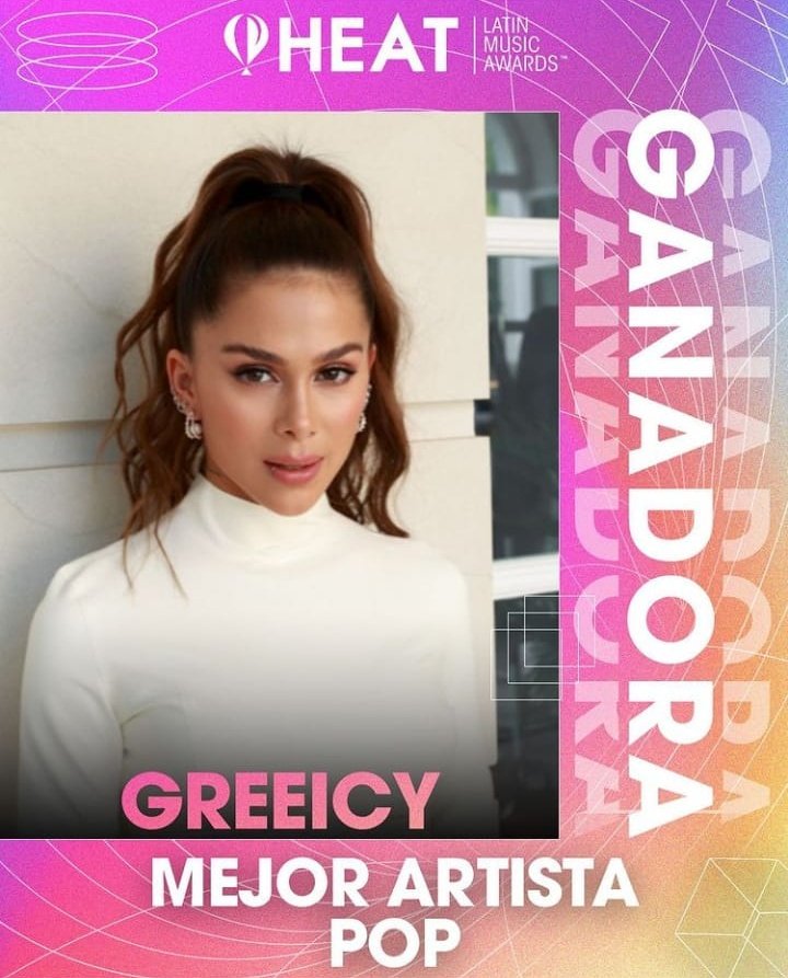 .<a href="/Greeicy_rendon/">Greeicy Rendon</a> gano en la categoría "Mejor Artista Pop" en los Premios Heat 2022. #PremiosHeat 

— ¡Felicidades Reina!