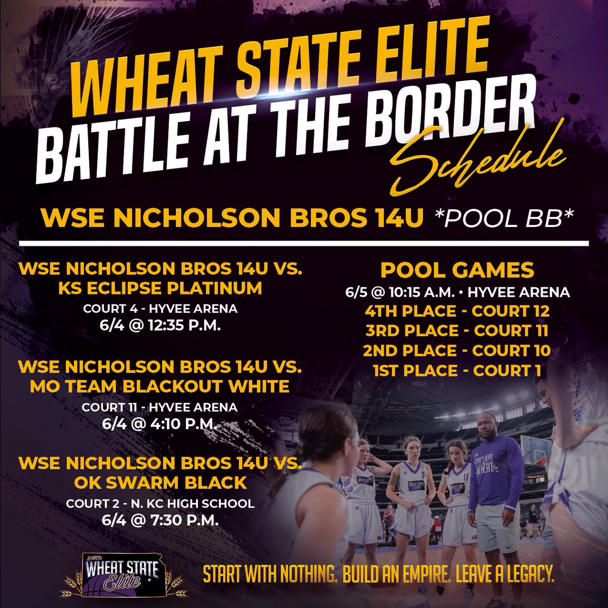 See you at the HYVEE Arena!!! Come check out these WSE teams!!! #WSEFamily @DanaCrain6 <a href="/laceyjbrooks/">Lacey Brooks</a> <a href="/ShaelynMartin50/">Shaelyn Martin Floyd</a> <a href="/CN3Training/">Craig Nicholson</a> <a href="/iseeaaron/">Aaron Nicholson</a>