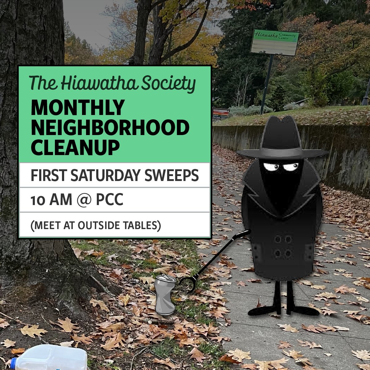 cleanupsea's tweet photo. Sat, June 4 (tomorrow): Join the new Hiawatha Society's First Saturday Sweeps monthly neighborhood cleanup group in West Seattle! Meet outside PCC at 10am. All welcome. 🙌  https://t.co/Wu23NjOL9W
@westseattleblog #admiraldistrict #westseattle #cleanupsea #hiawatha #CleanUp @PCC https://t.co/ptJiOZ2Jxn