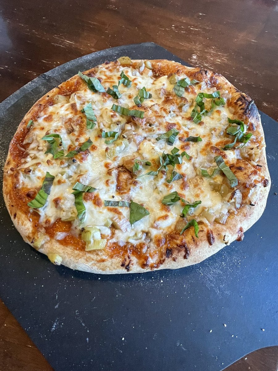 Rhubarb pizza season! #rhubarb