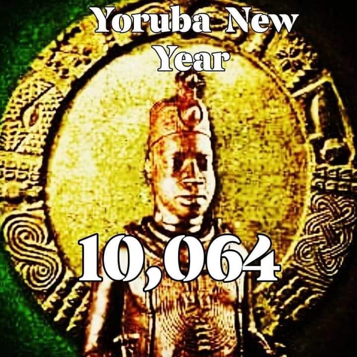 Yorùbá New Year is first Saturday of June 
Happy New Year 10,064 to all Yorùbá Race in the whole World.

Different between Yorùbá Kàlẹ́ndà and British and Arab Calendar 
Yorùbá New year in this June 10,064
Britain New year in January 2022
Arab New year in May 24 1441