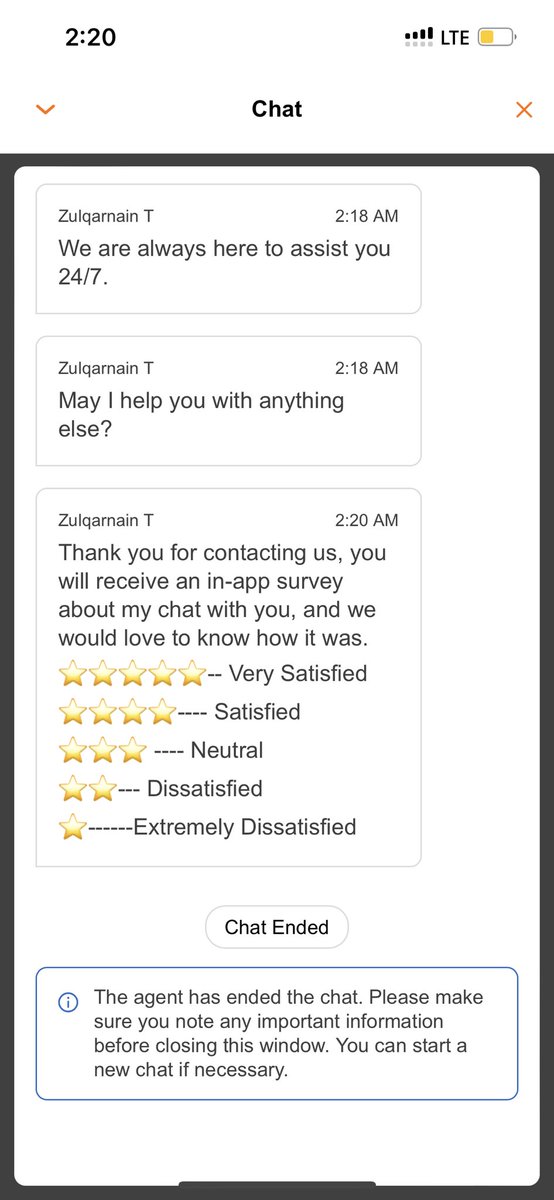HAlaraibi's tweet photo. @Talabat The representative was lying about the reason of delay, she said it was the restaurant, but not, its talbat cheating, the time calculator was playing, and the real delay was because the rider got another order while he was delivering my order in obleged to take it, https://t.co/j2DCFfqReh