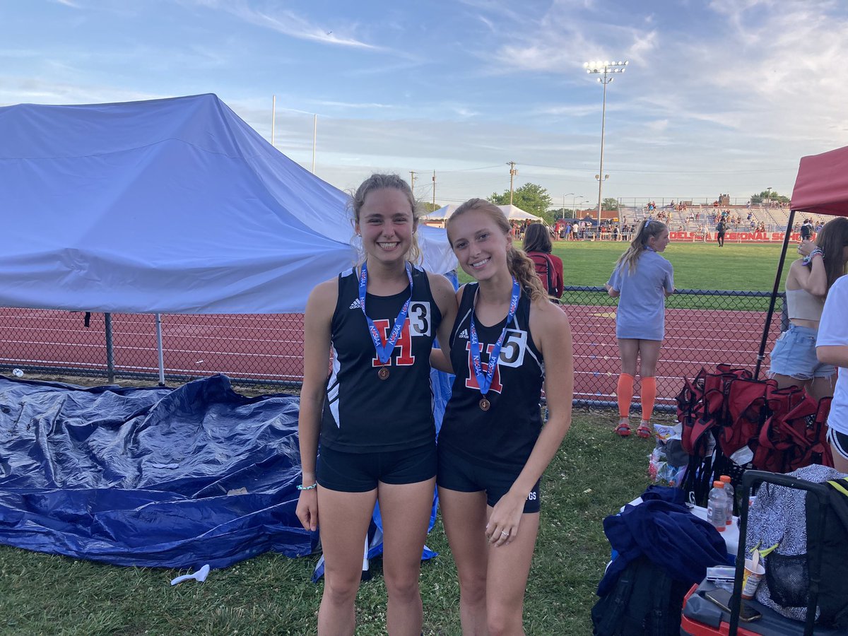 Grace and Audrey take 3rd and 5th in the IH BOTH advancing to the state meet!   Audrey with a monster PR!